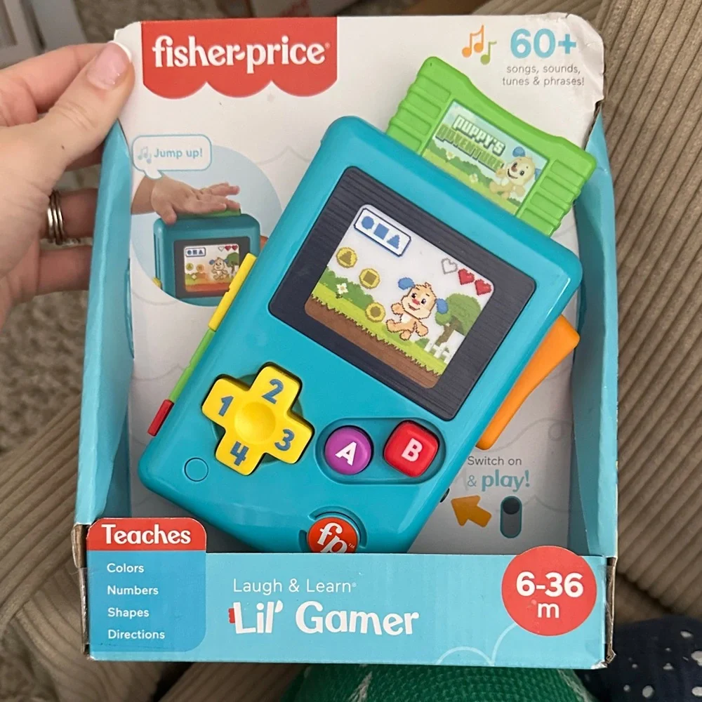 Fisher-Price Lil' Gamer Handheld Console - Blue and Yellow